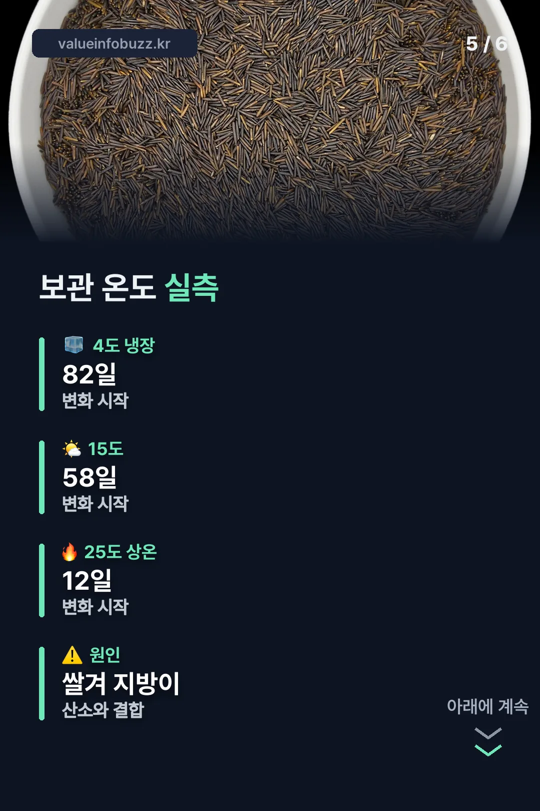 보관 온도 실측