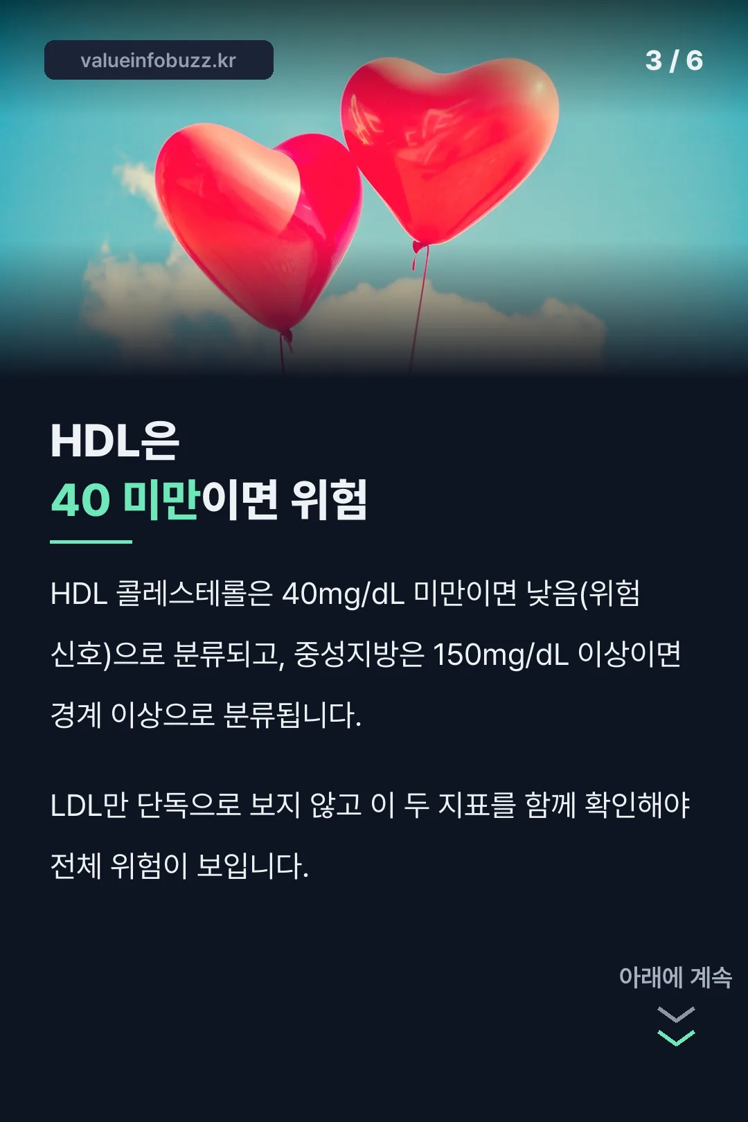 HDL·중성지방 다른 지표