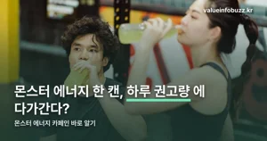 몬스터 에너지 카페인, 고카페인 표시 기준부터 본다